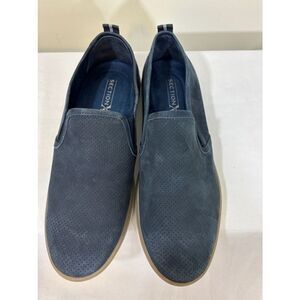 Men's Section X Blue Suede Slip-On Shoes Size 9M